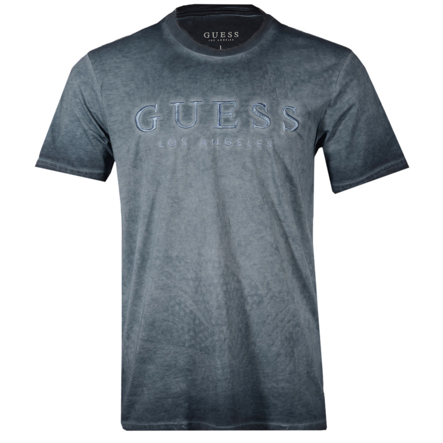T-Shirt Męski GUESS Logo M1RI71 BI3Z11 Niebieski