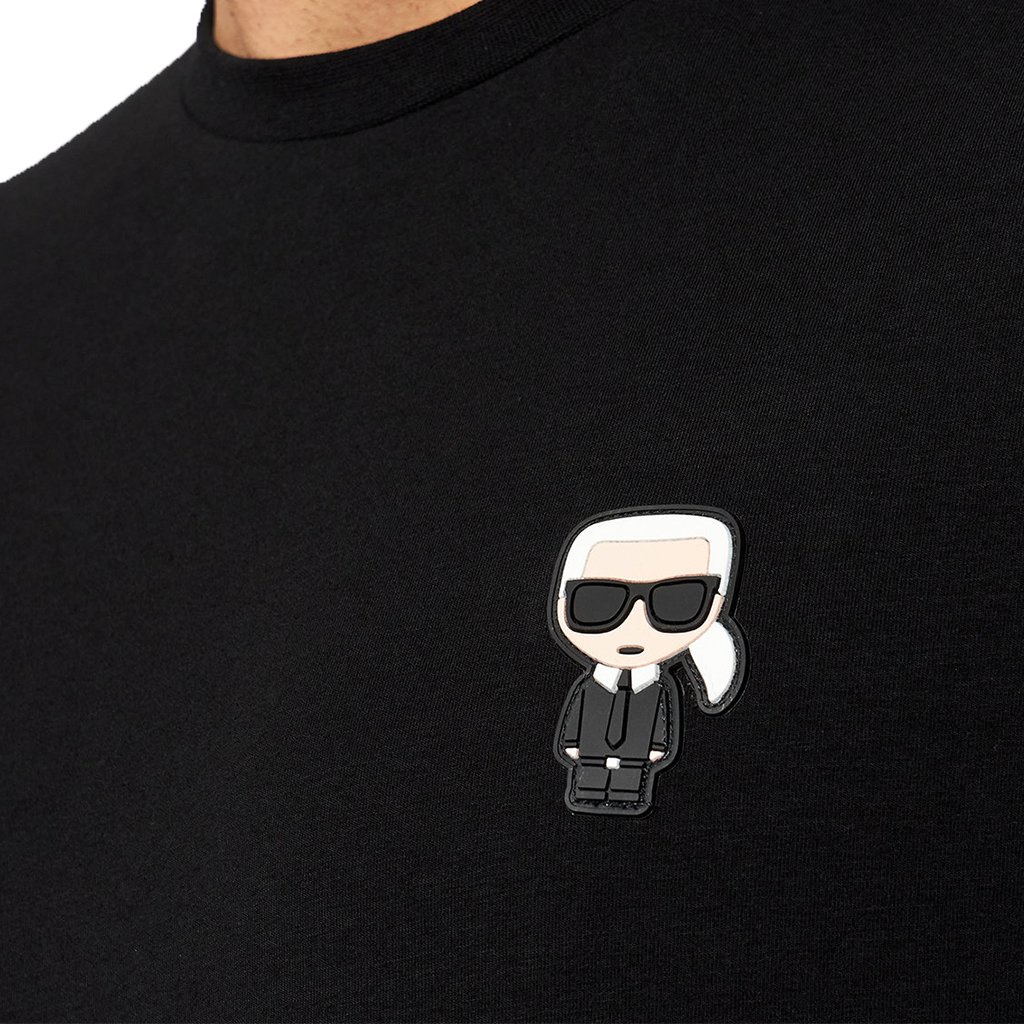 T-Shirt Męski KARL LAGERFELD 755025 Czarny