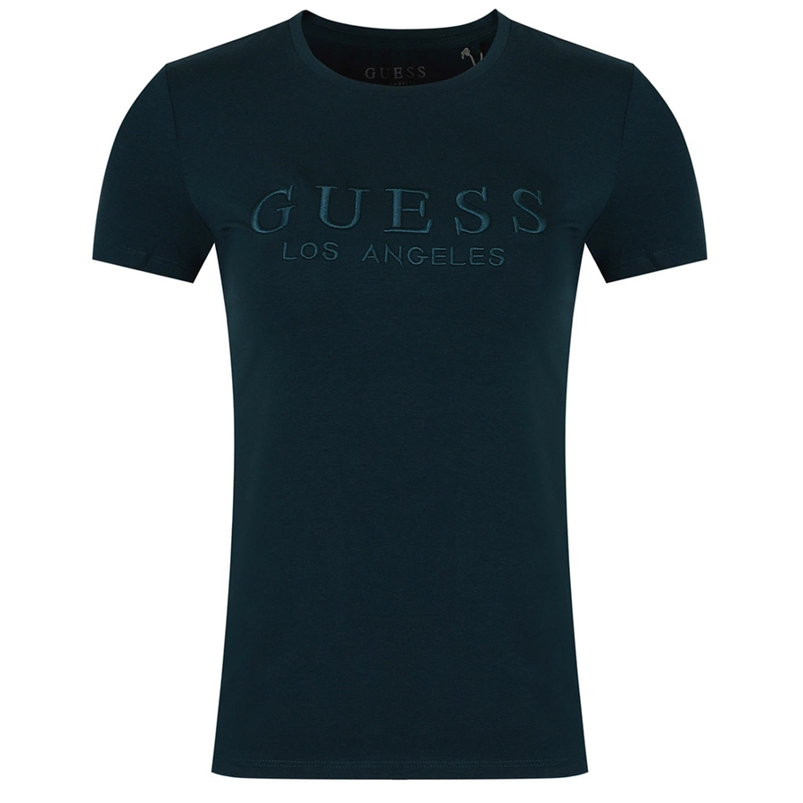 T-Shirt Damski GUESS Logo M1RI28 J1311 Zielony