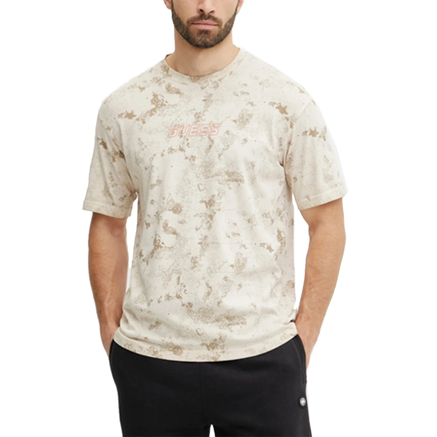 T-shirt Męski GUESS  Z5GI01 I3Z14 Beżowy