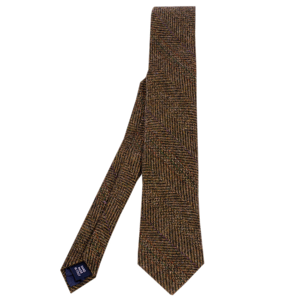 Krawat POLO RALPH LAUREN 712858991001 Brązowy