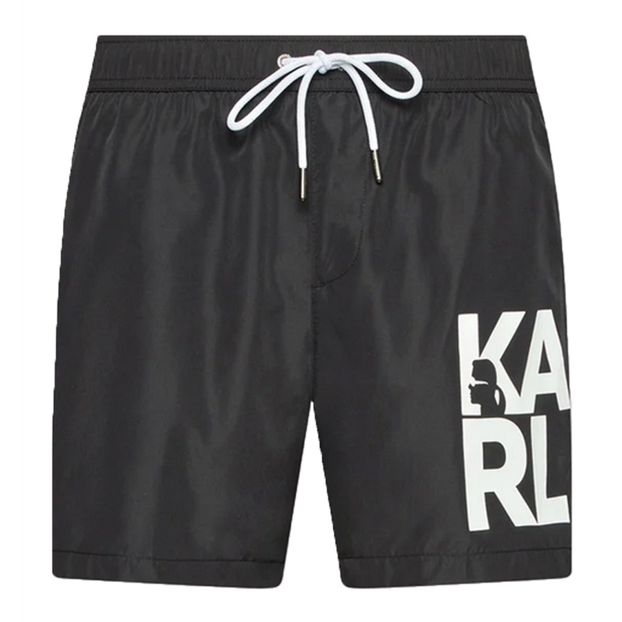 Szorty Kąpielowe KARL LAGERFELD KL22MBS08 Czarny