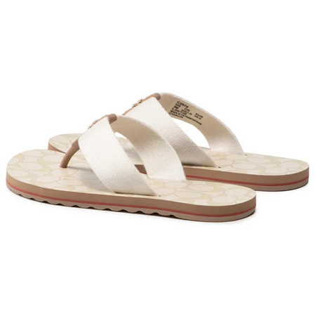 Japonki COACH Zoe Webbed C2978 Beżowy