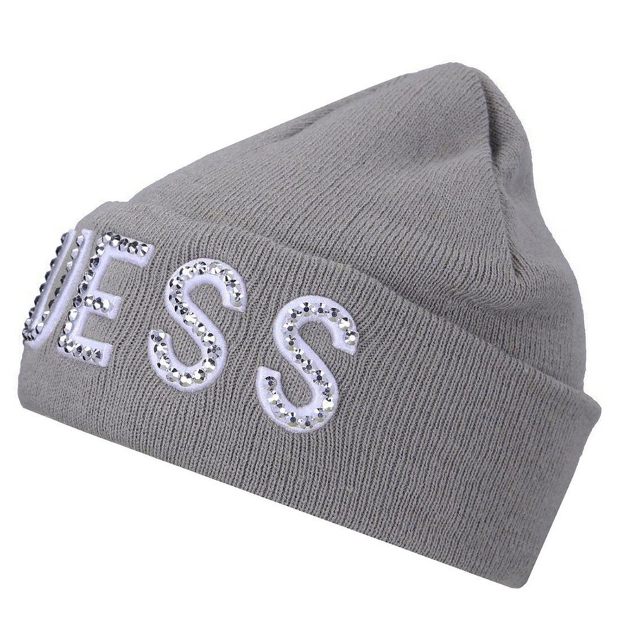 CZAPKA DAMSKA GUESS SZARA ZIMA AW8241 WOL01