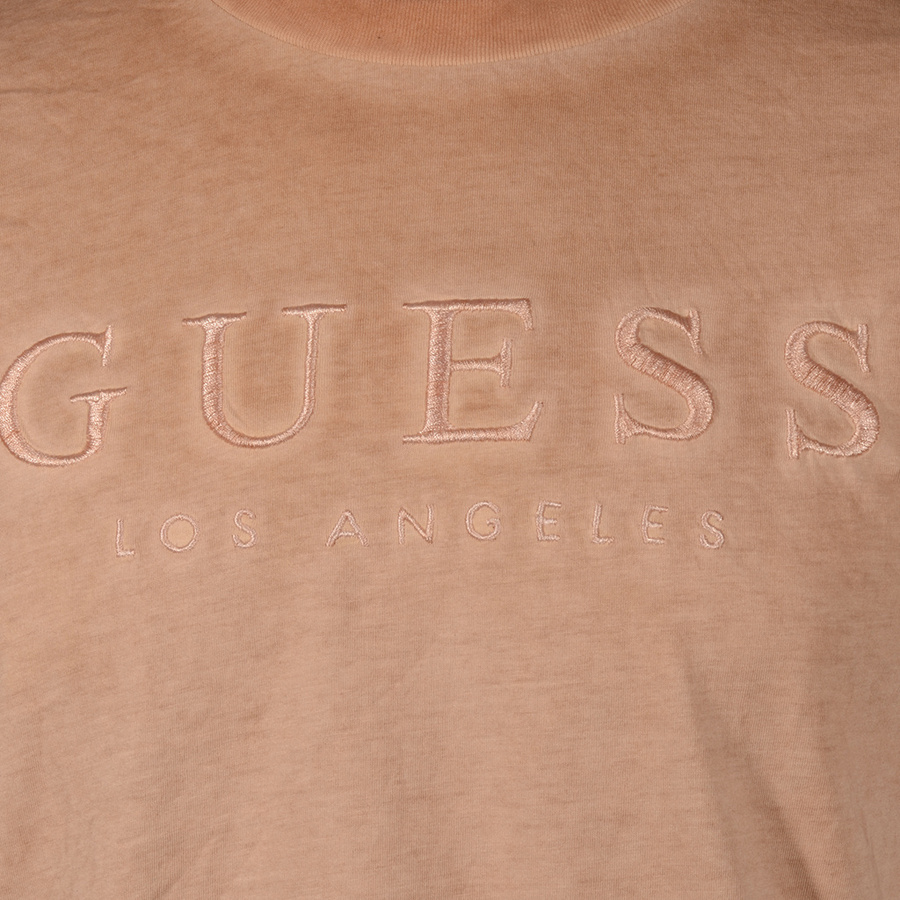 T-Shirt Męski GUESS Logo M1RI71 BI3Z11 Brązowy