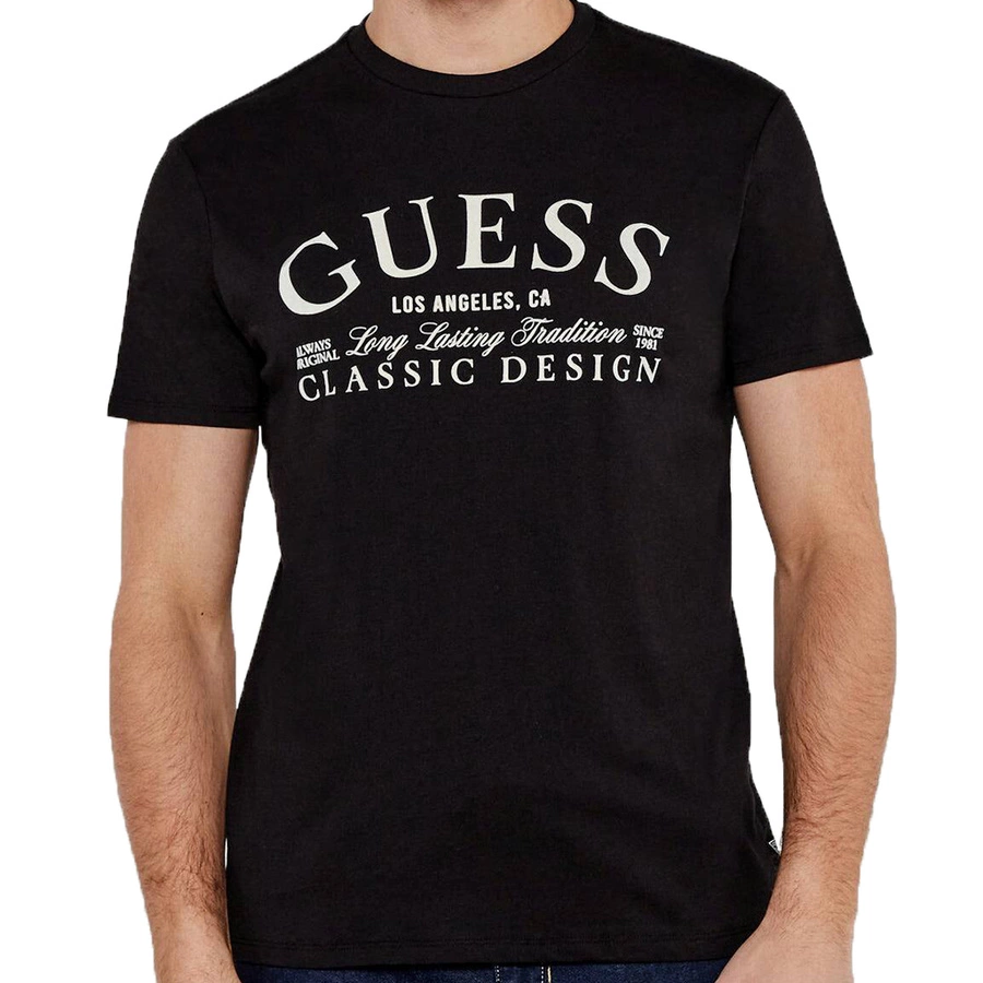 T-Shirt Męski GUESS M5RI43 K9RM1 Czarny