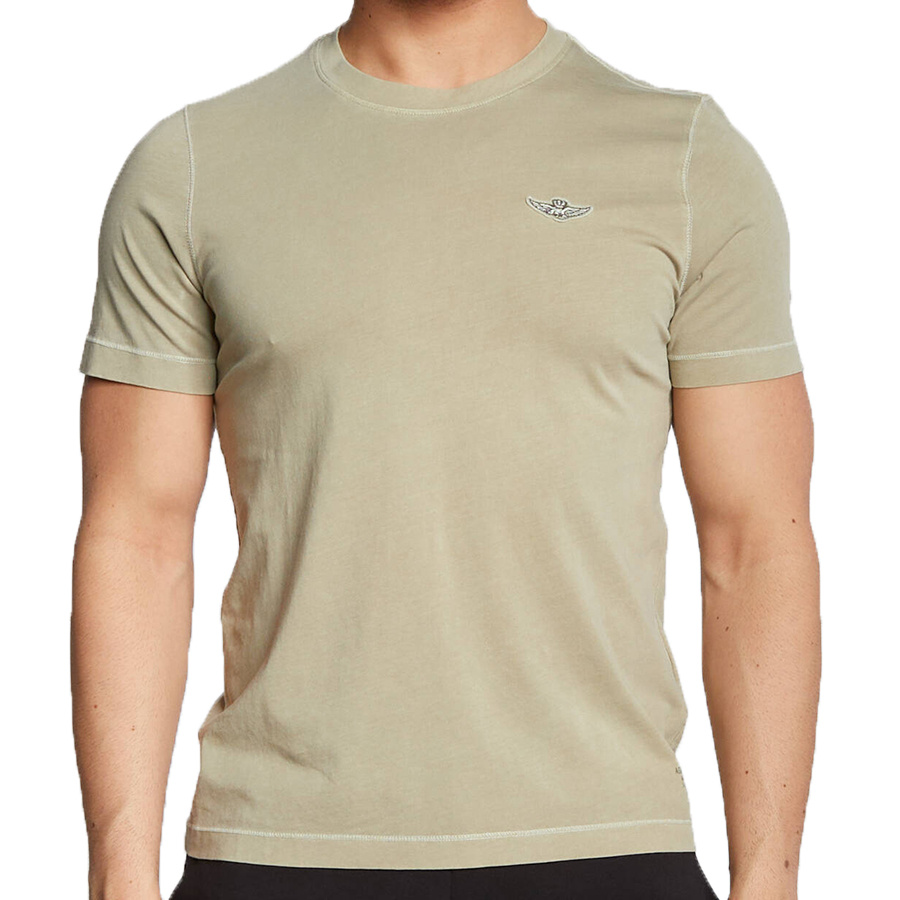 T-shirt Męski Aeronautica Militare 221TS1937J546 Zielony