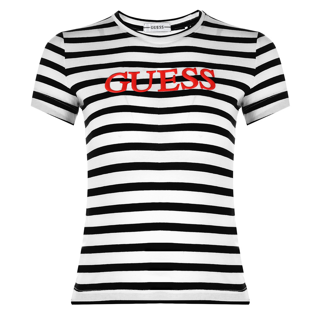 T-shirt Damski GUESS W1BI06 JA911 Paski 