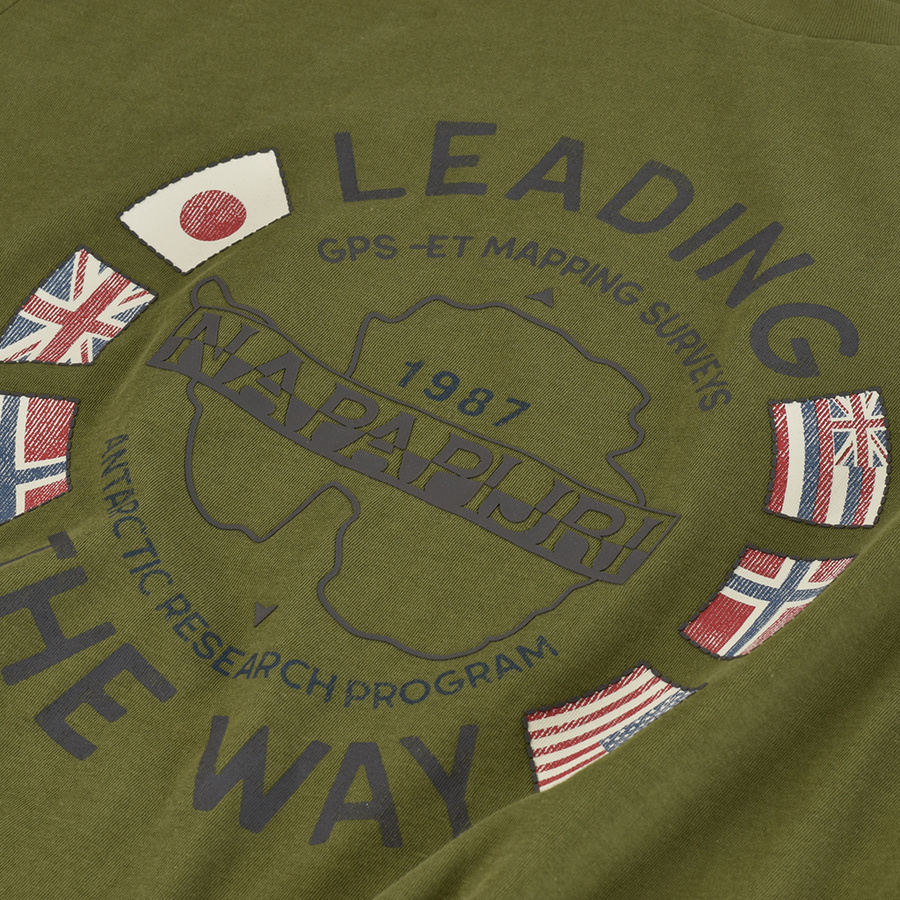 T-Shirt Męski NAPAPIJRI NP0A4F6P Khaki