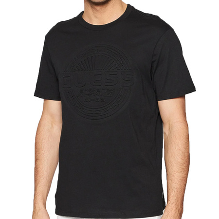 T-shirt Męski GUESS Crest M1RI25 KAQD1 Czarny