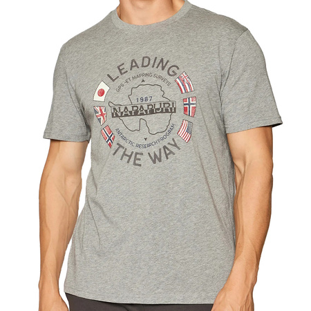 T-shirt Męski NAPAPIJRI NP0A4F6P Szary