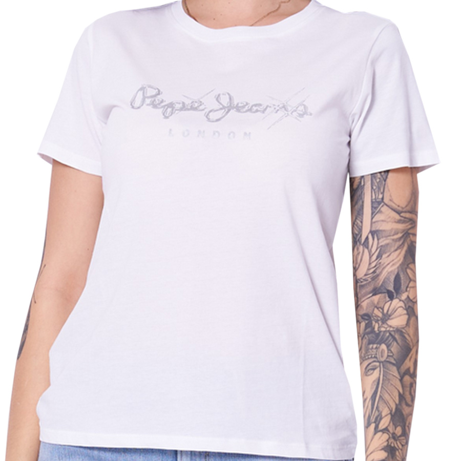 T-shirt PEPE JEANS Leticia PL505997 Biały