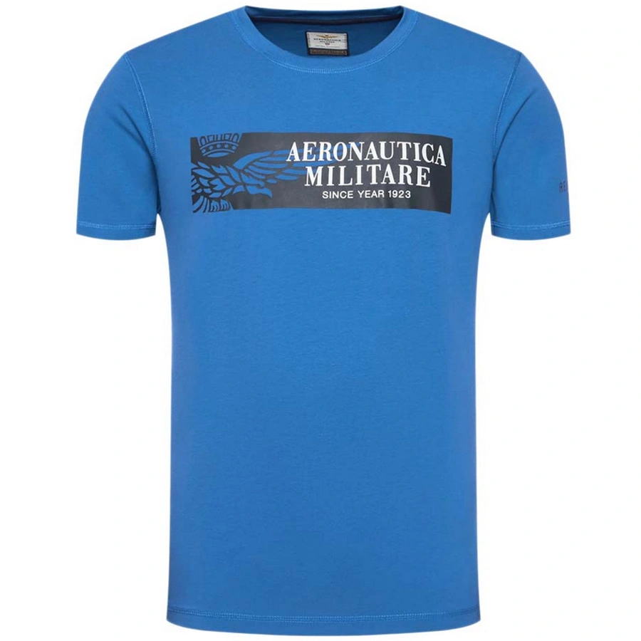 T-shirt Męski Aeronautica Militare 221TS1944 Niebieska