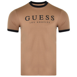 T-Shirt Męski GUESS M2RI16 K8FQ1 Brązowy
