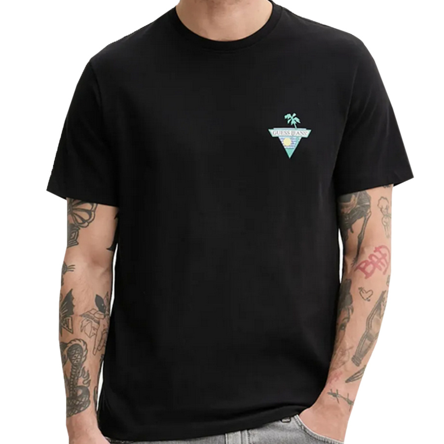 T-shirt Męski GUESS M5GI55 K8FQ4 Czarny