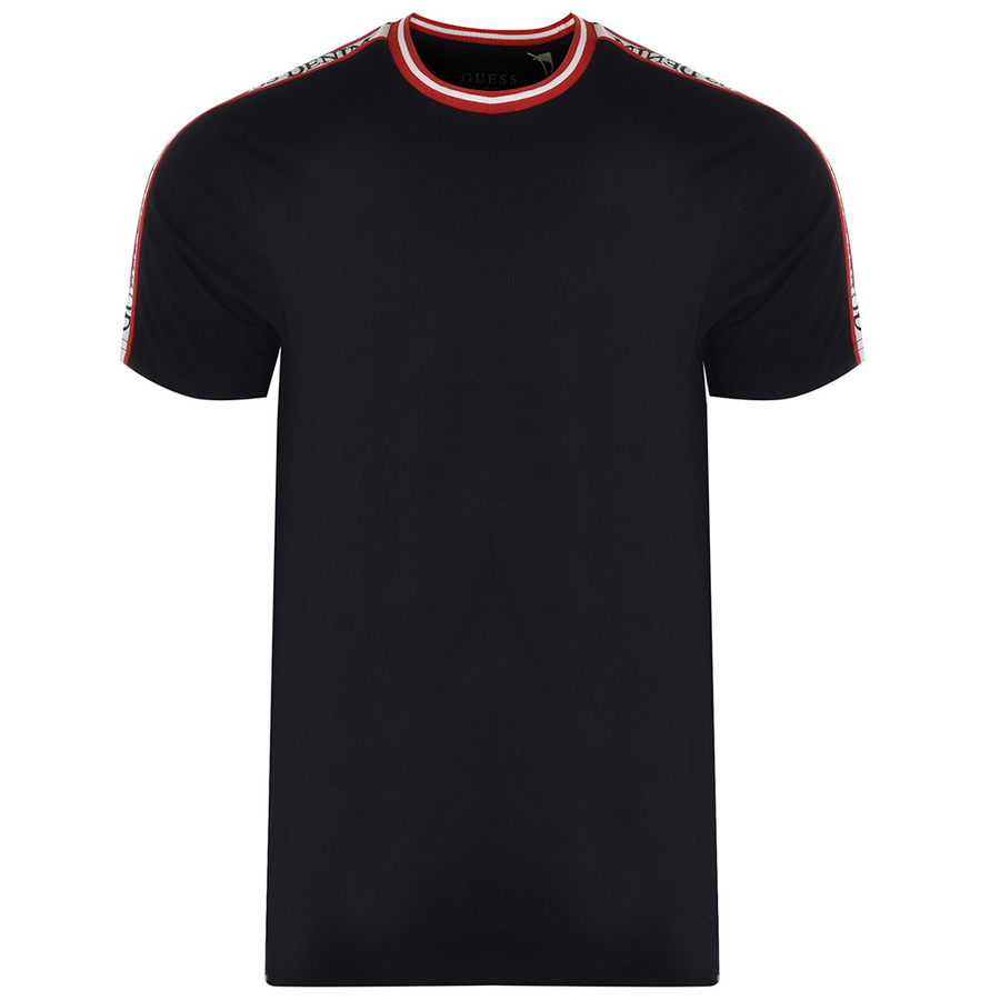 T-Shirt Męski GUESS M2RI16 K8FQ1 Czarny Regular