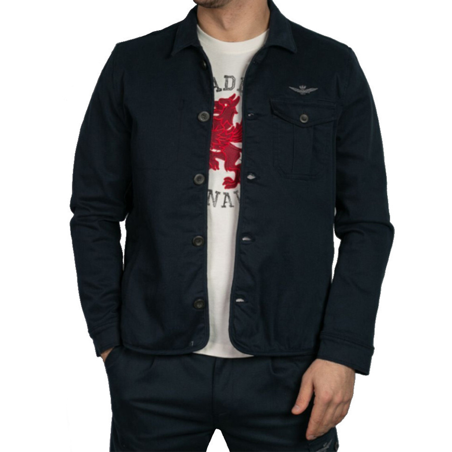 Kurtka Aeronautica Militare 241AC021CT3247 Granatowa