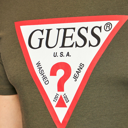 T-Shirt Meski GUESS Orginal M1RI71 I3Z11 Khaki