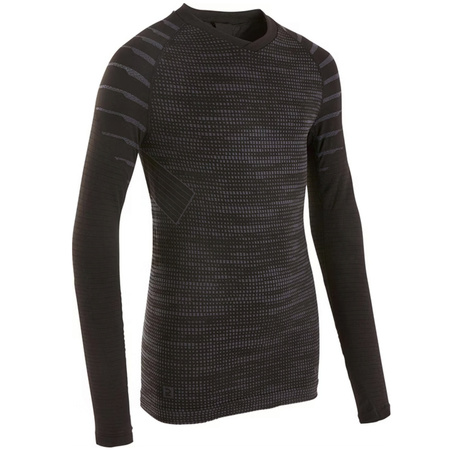 Dziecięca Koszulka Termoaktywna KIPSTA Czarna