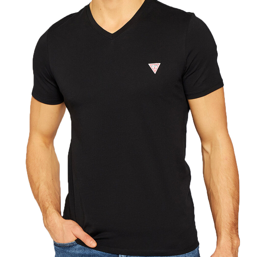 T-Shirt Meski GUESS M1RI37 I3Z11 Czarny Slim Fit