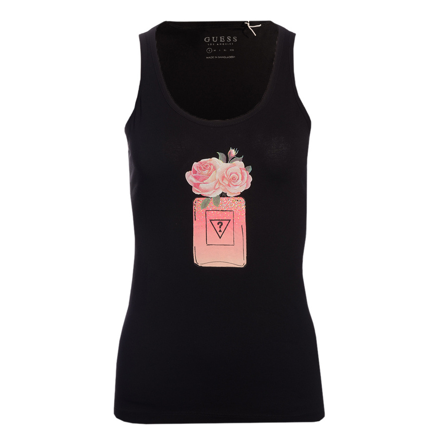 Top Damski GUESS Tank W1RI28 J1311 Czarny