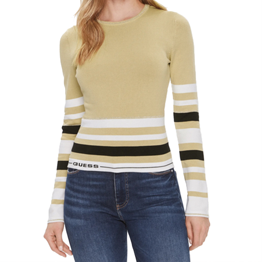 Sweter Damski GUESS  Maia Rn Ls W4RR46 Z2Y72 Beżowy