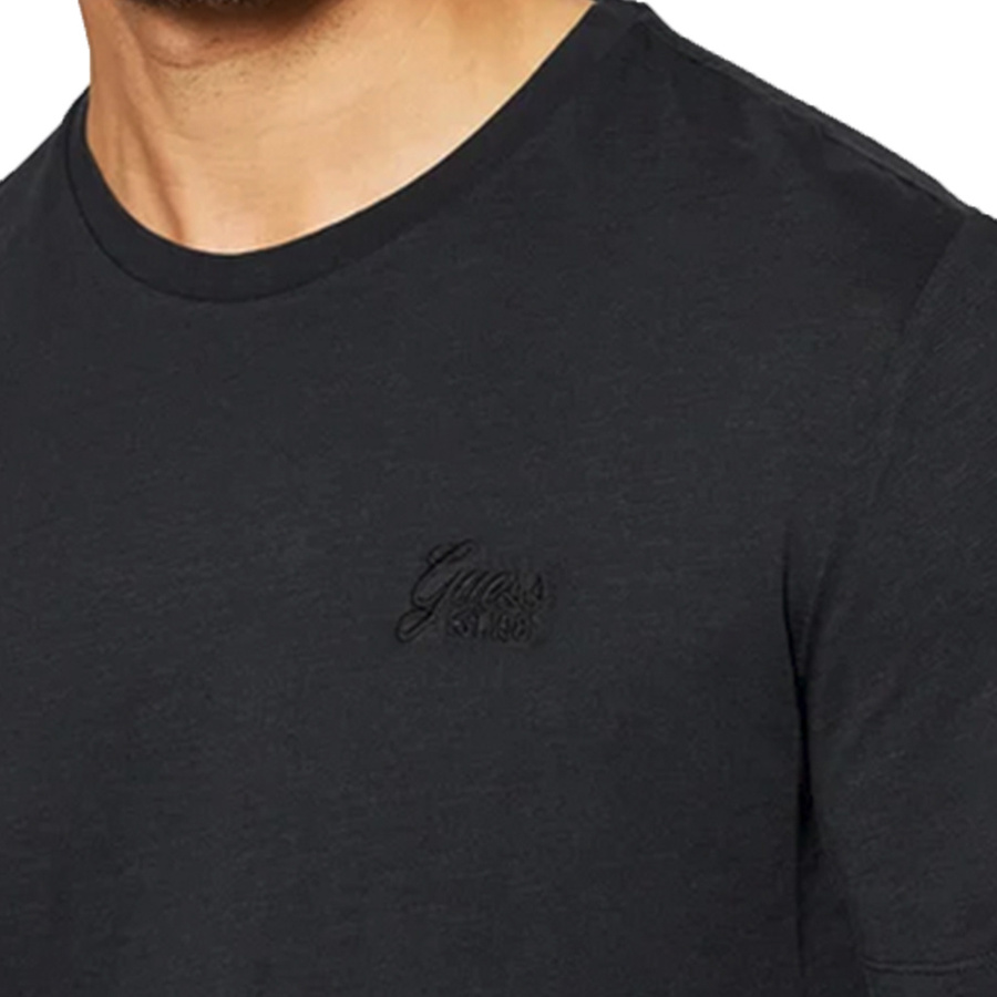 T-shirt Męski GUESS M1BI04 K6XN1 Czarny Slim