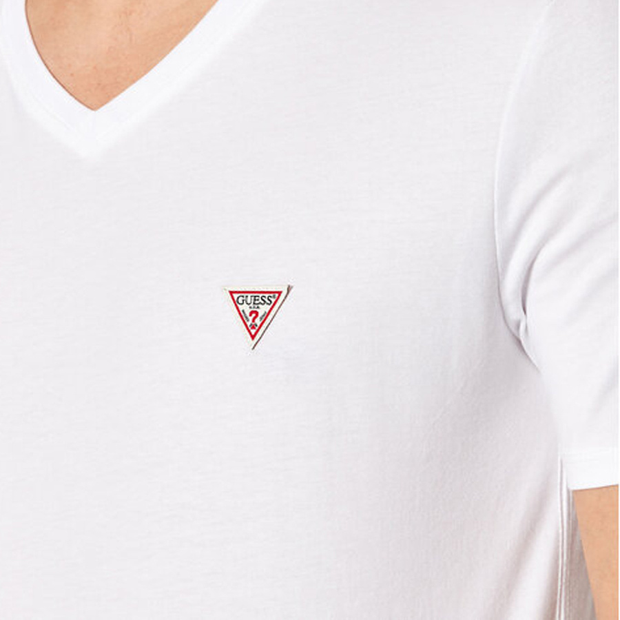 T-Shirt Meski GUESS M1RI37 I3Z11 Bialy Slim Fit