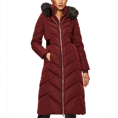 Płaszcz Damski GUESS W94L83 W94G0 Bordowy