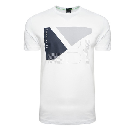 T-SHIRT KOSZULKA BOSS MĘSKA BIAŁA 50404402