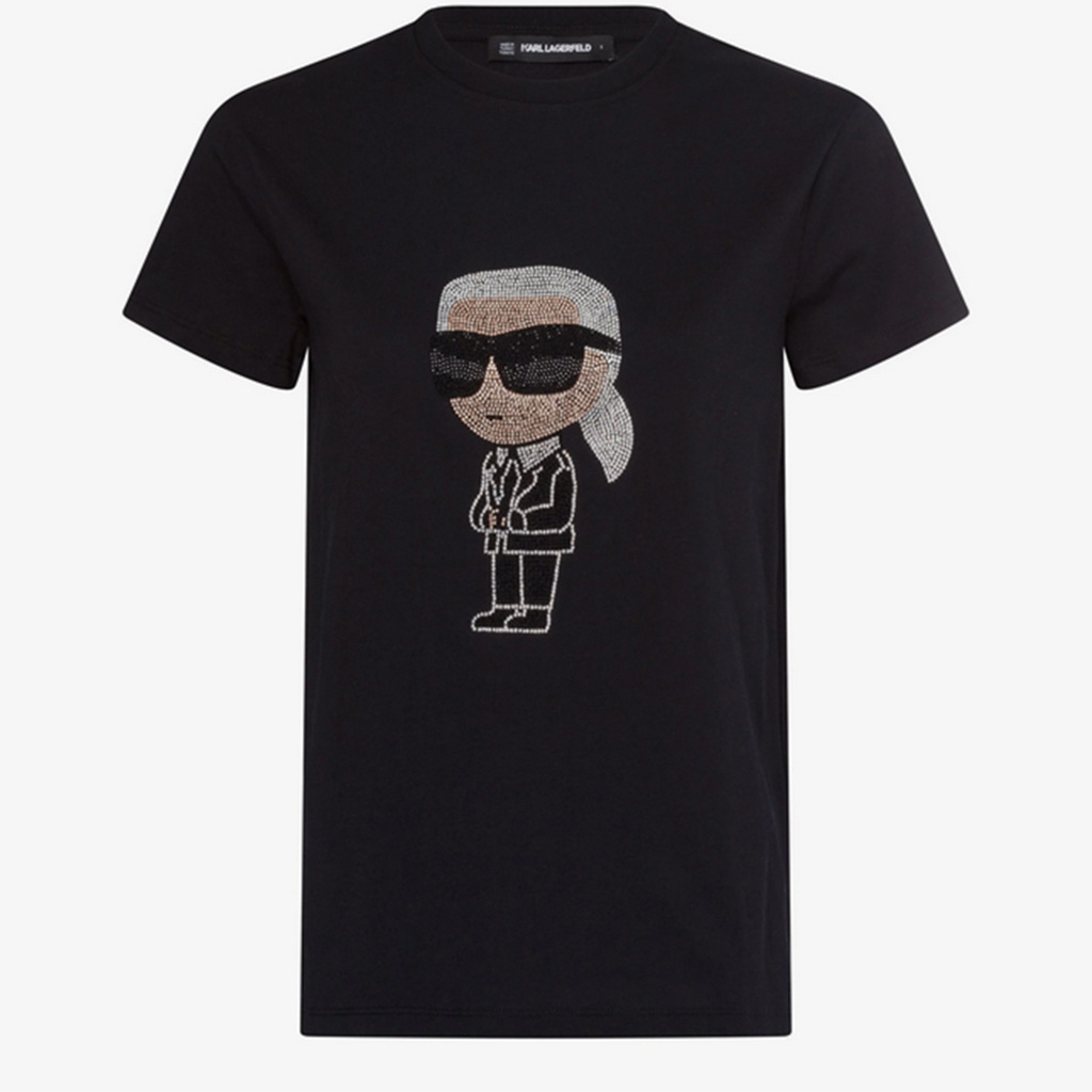 T-shirt KARL LAREGFELD Ikonik 216W1732 Czarny