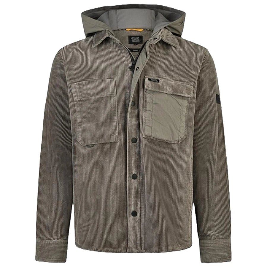 Kurtka Wiosenna Męska Sztruksowa CAMEL ACTIVE 409382/6S82 kamienny szary