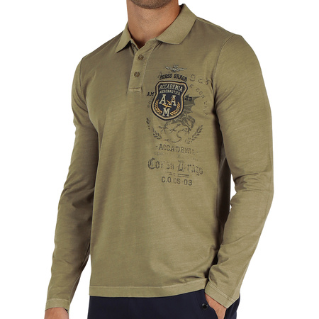Koszulka Polo Aeronautica Militare 242PO1798J652 Khaki