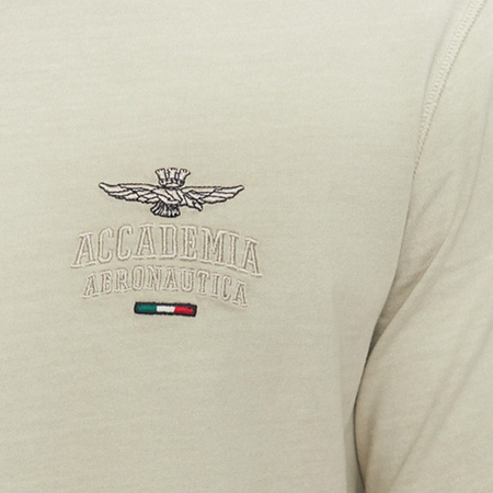 T-shirt Męski Aeronautica Militare 242TS2302J652 Beżowy