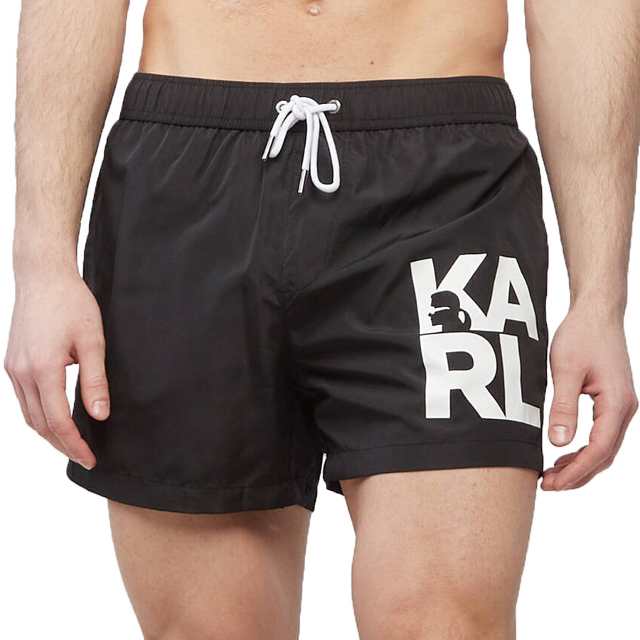 Szorty Kąpielowe KARL LAGERFELD KL22MBS08 Czarny