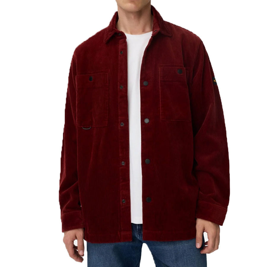 Koszula Męska Sztruksowa CAMEL ACTIVE 409387-6S87-57 Bordowa