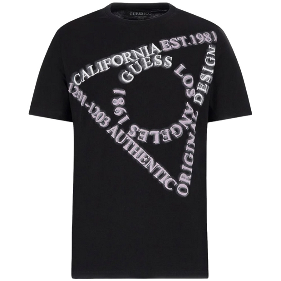 T-Shirt Męski GUESS Logo M3BI13 I3Z14 Czarny