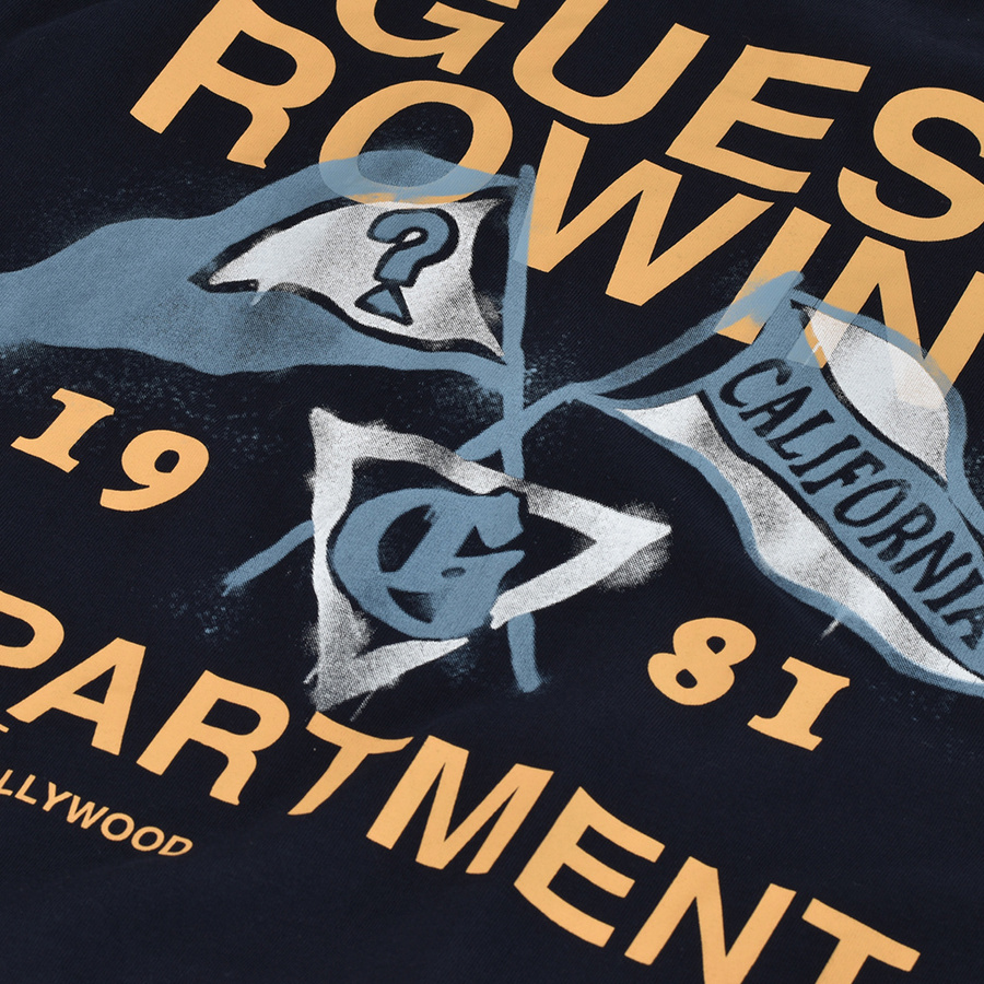 T-Shirt Meski GUESS Logo M2RI16 K8FQ1 Granatowy