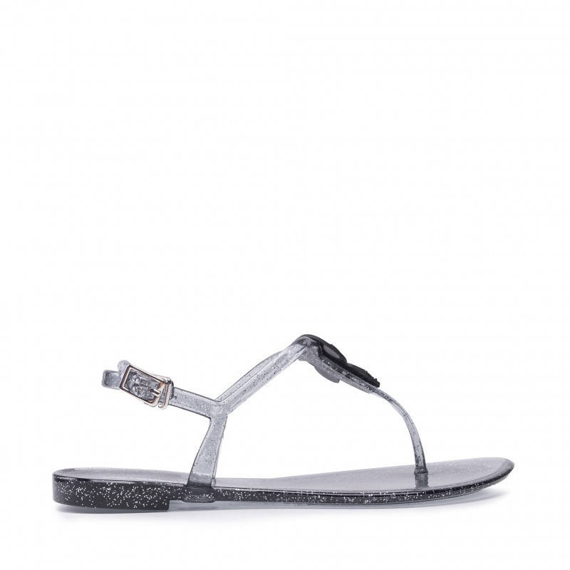 Sandały KARL LAGERFELD KL80080 Black Rubber 