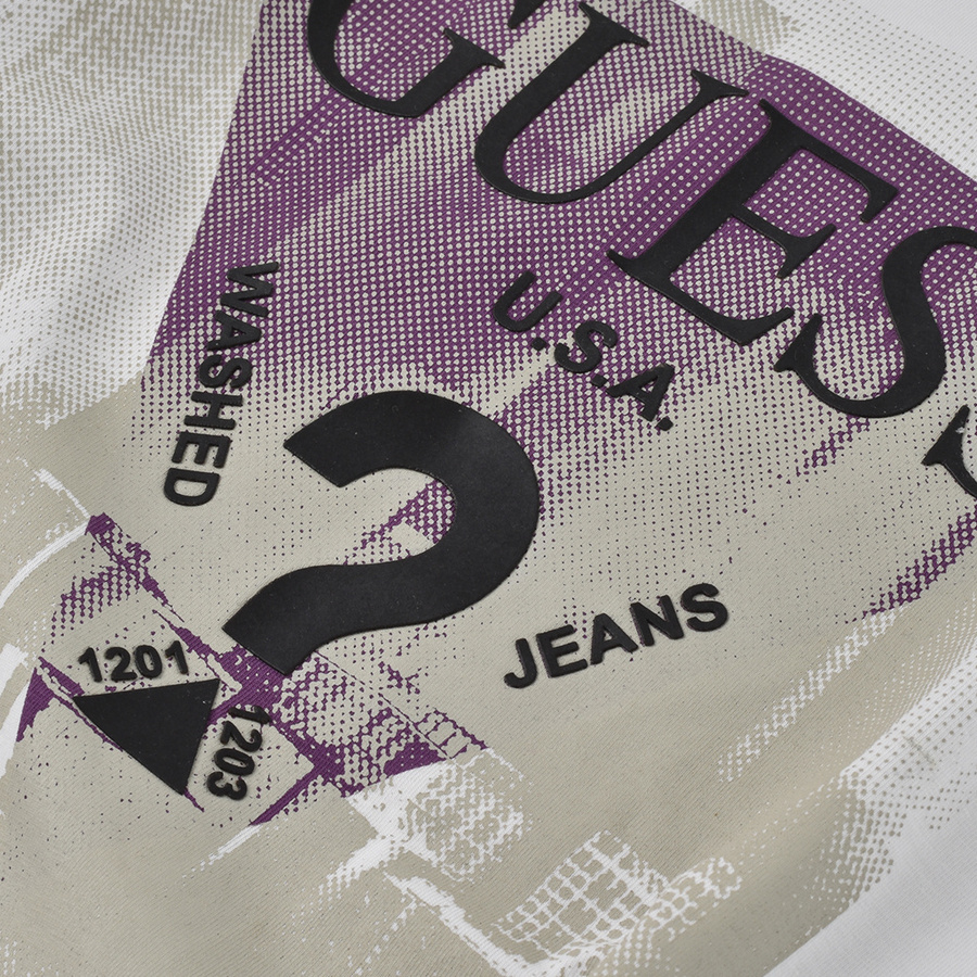 T-Shirt Męski GUESS Logo M3RI12 J1314 Biały