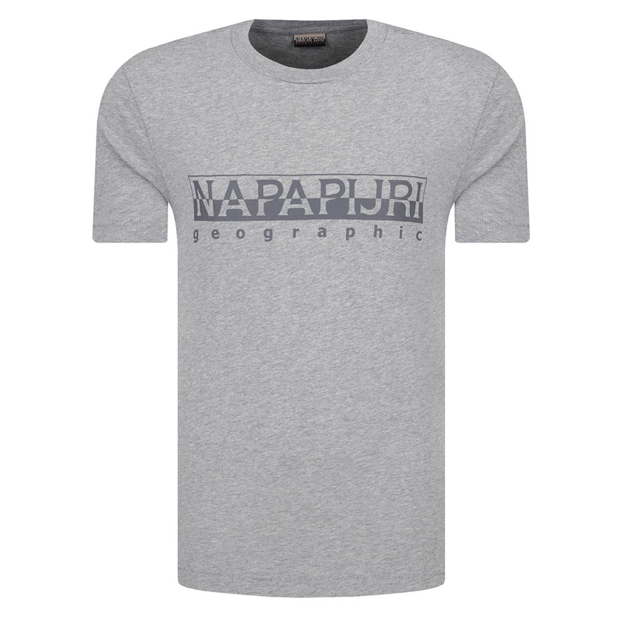 T-shirt Męski NAPAPIJRI N0YIJ9 Regular Fit Szary
