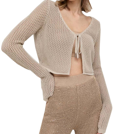 Kardigan GUESS Crochet W3GR25 Z36Q1 Beżowy