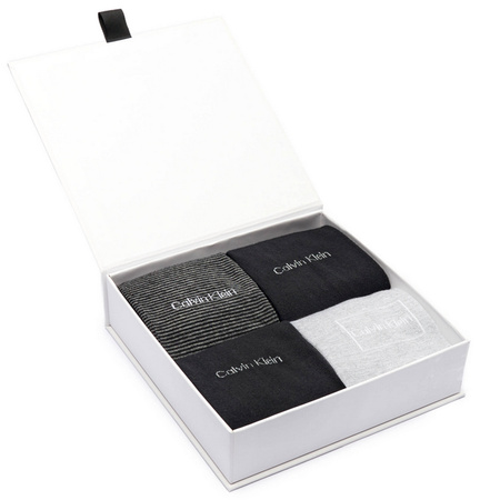 Skarpety Męskie CALVIN KLEIN 4-PACK 701229430 Czarny/Szary