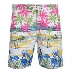 Szorty Kapielowe Meskie GUESS 006511 Palmy