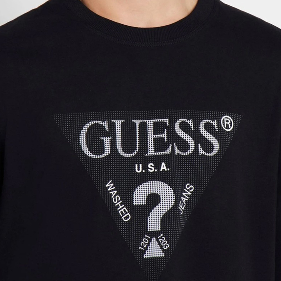 Longsleeve Męski GUESS Logo M4YI06 I3Z14 Czarny