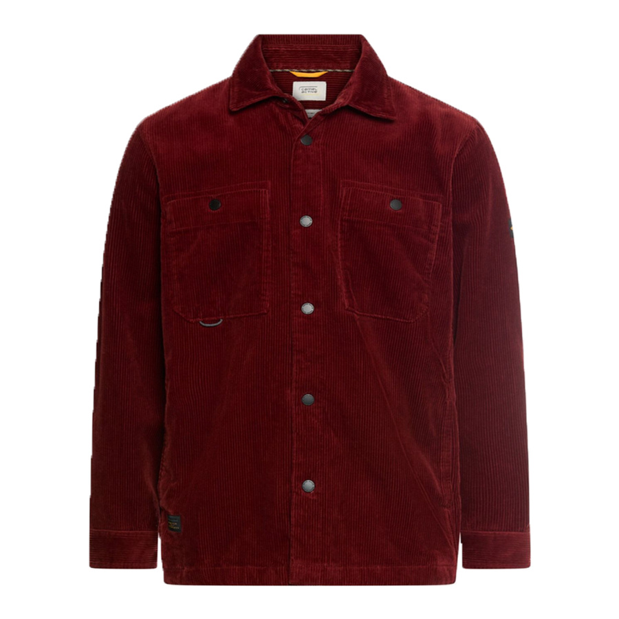 Koszula Męska Sztruksowa CAMEL ACTIVE 409387-6S87-57 Bordowa