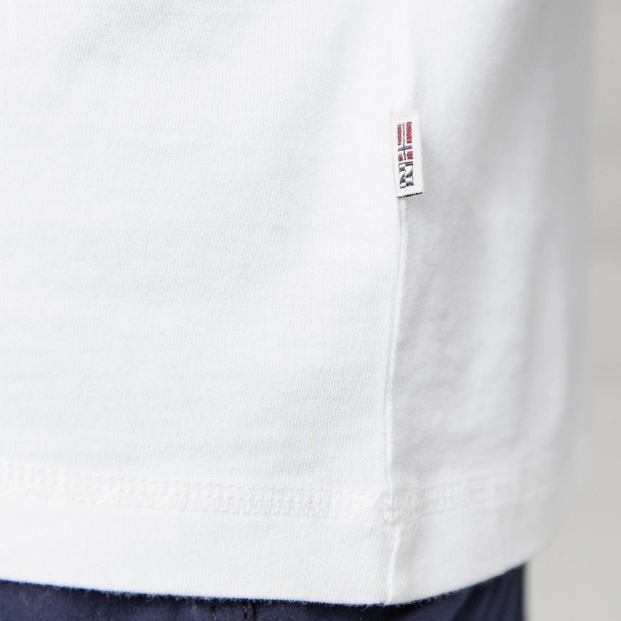 Koszulka Polo Napapijri Męska Eonthe Biała N0YIIZ