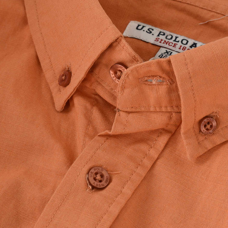 Koszula Męska U.S. POLO ASSN. US16038 Pomarańczowy
