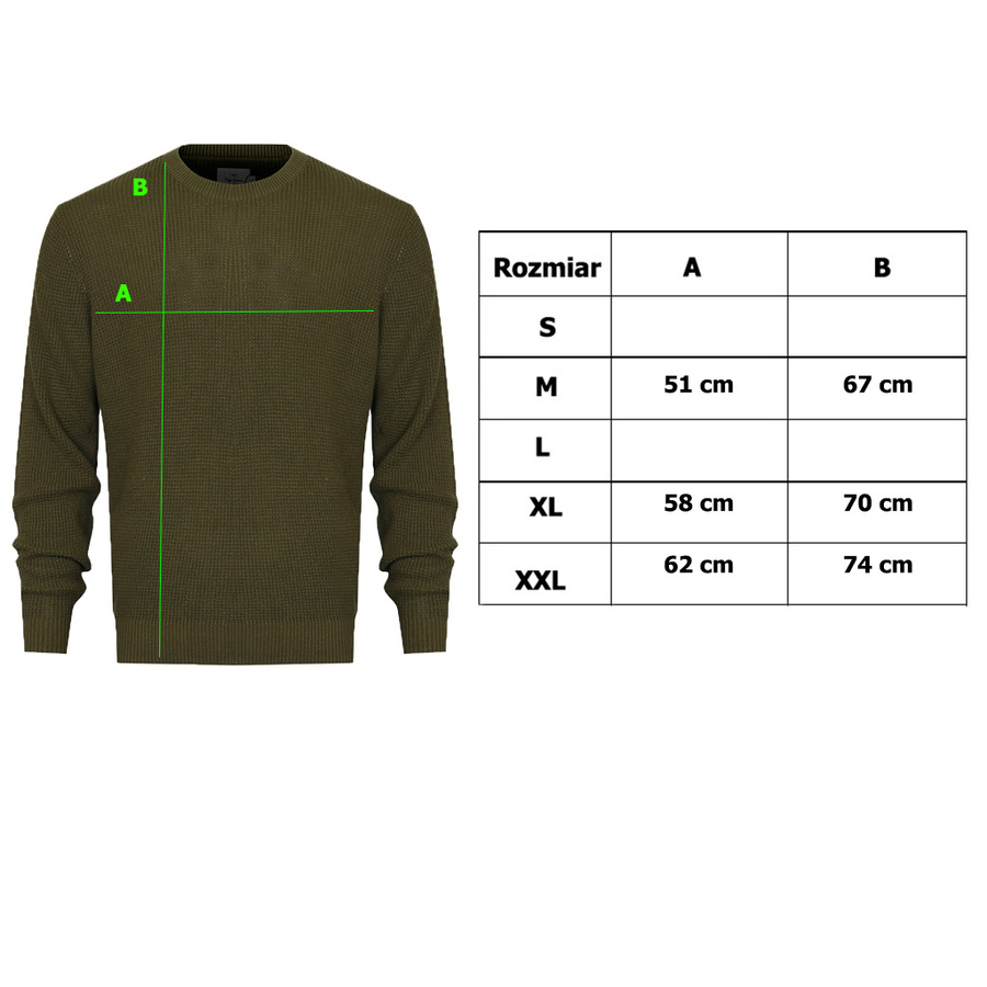 Sweter Męski PEPE JEANS Steven PM702289 Zielony