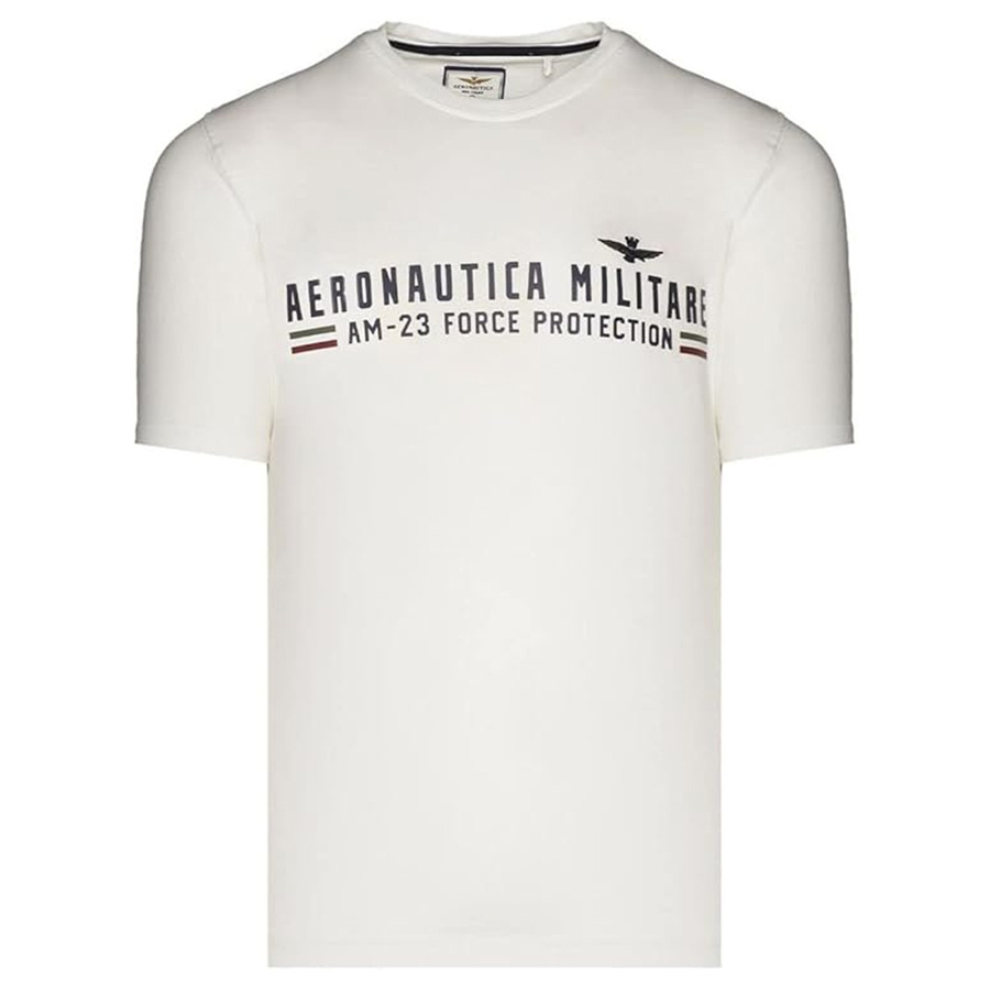 T-shirt Męski Aeronautica Militare 242TS1942J538 Biały